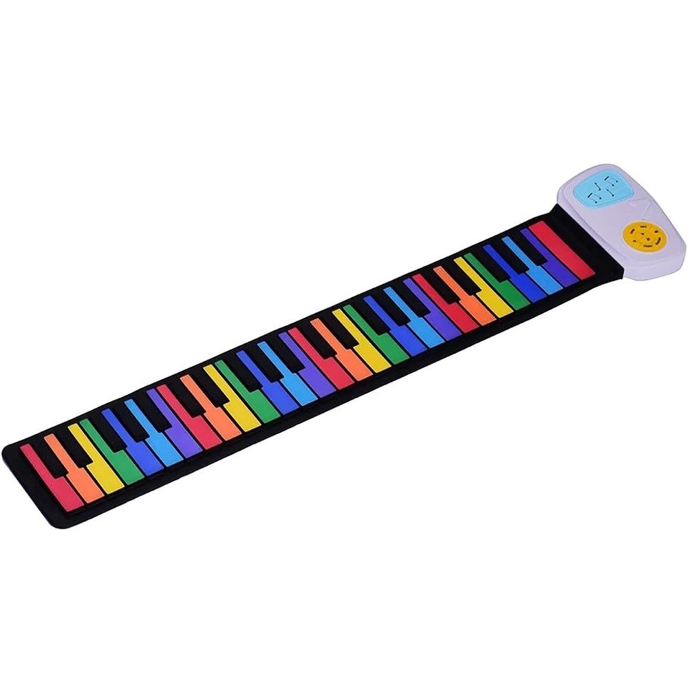 Red and Blue Roll-Up Learning Piano Toy